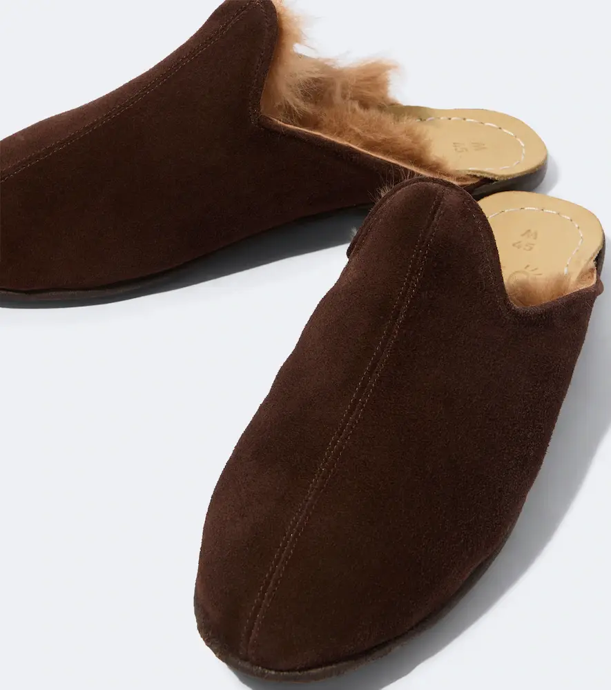 Sabah Shearling-lined suede mules | Thumbnail 2