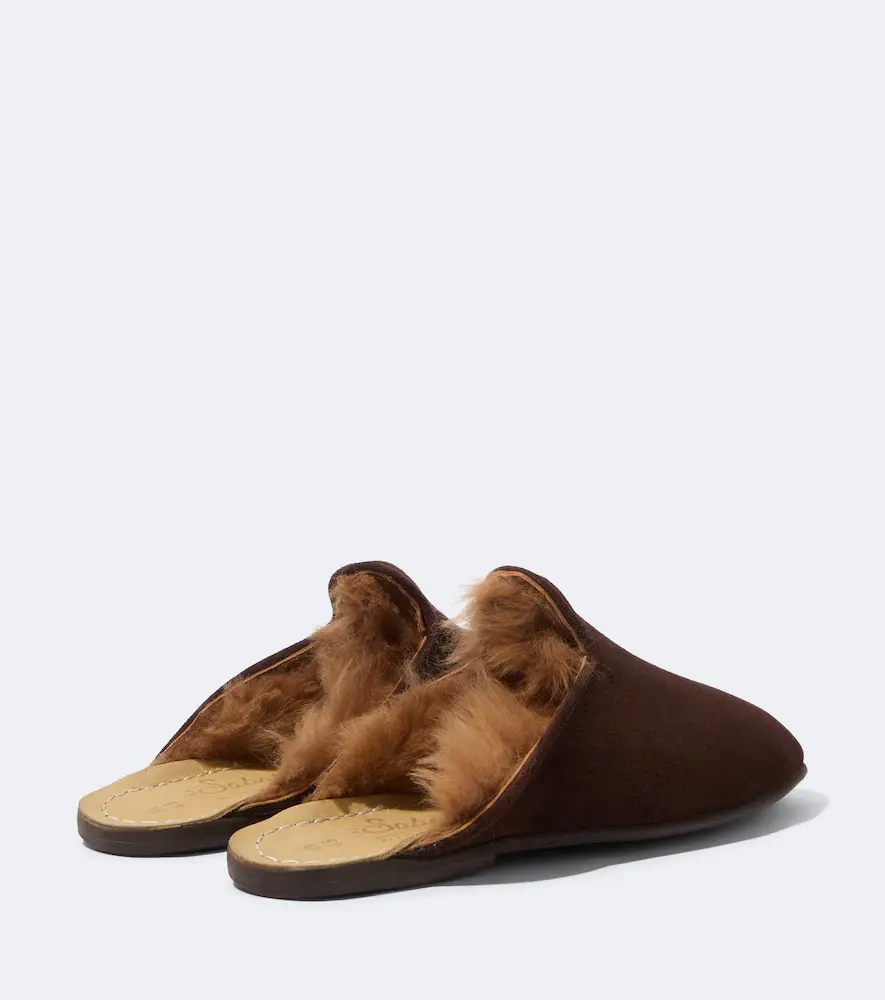 Sabah Shearling-lined suede mules | Thumbnail 6