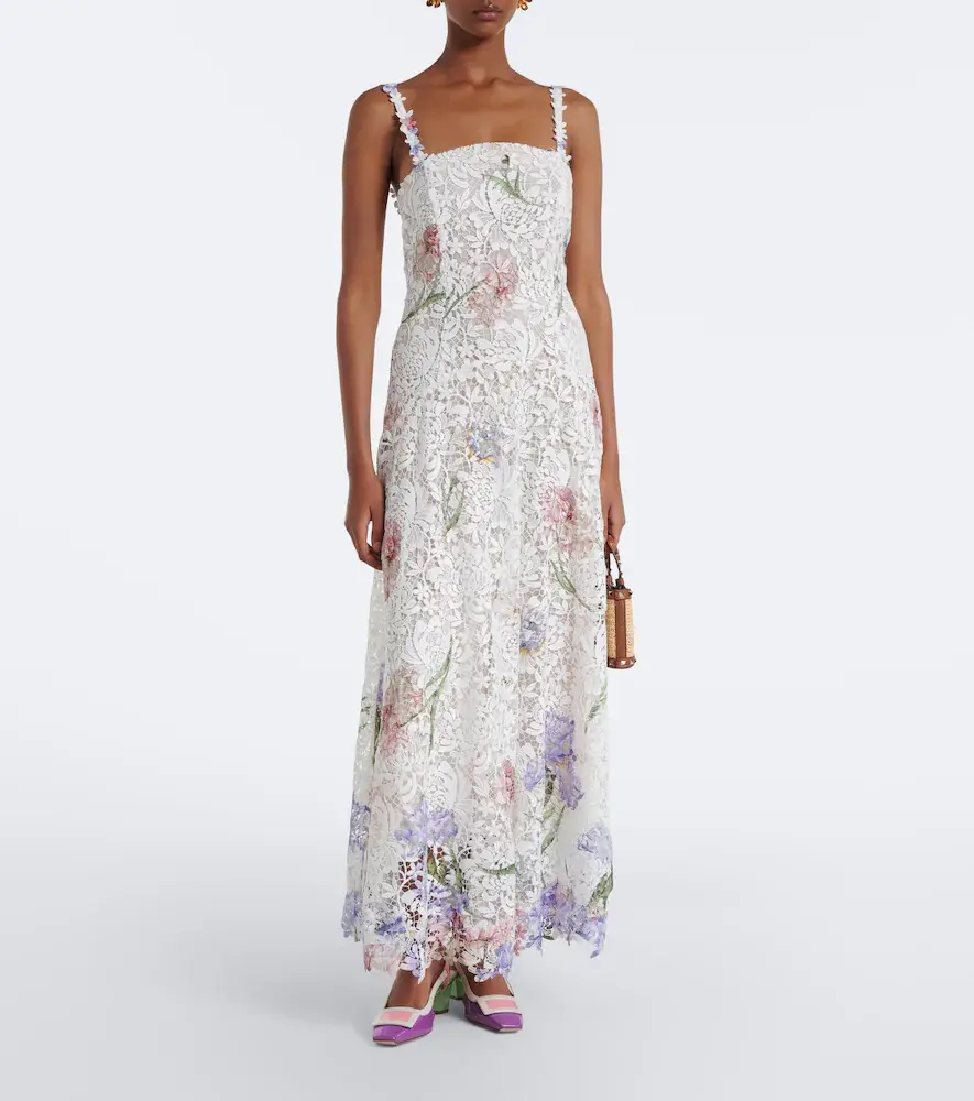 Oscar de la Renta Floral guipure lace cocktail dress | Thumbnail 3 Oscar de la Renta Floral guipure lace cocktail dress | Thumbnail 3