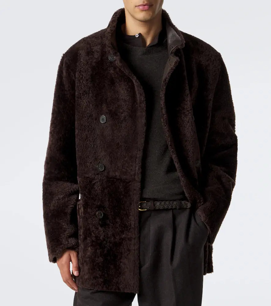 ARMA Caleb reversible shearling and leather coat | Thumbnail 2
