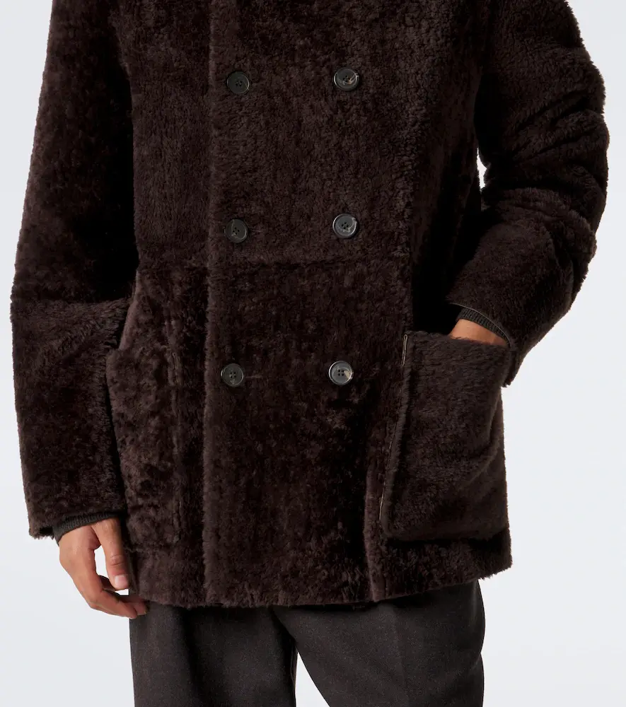 ARMA Caleb reversible shearling and leather coat | Thumbnail 3