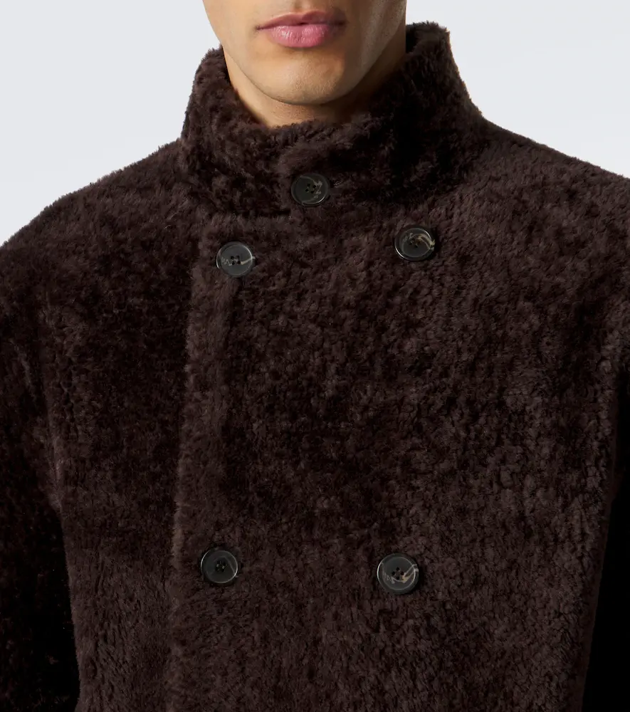 ARMA Caleb reversible shearling and leather coat | Thumbnail 4