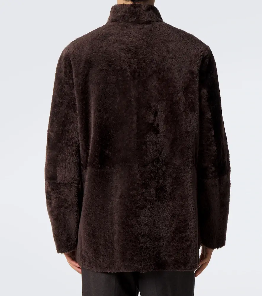 ARMA Caleb reversible shearling and leather coat | Thumbnail 5