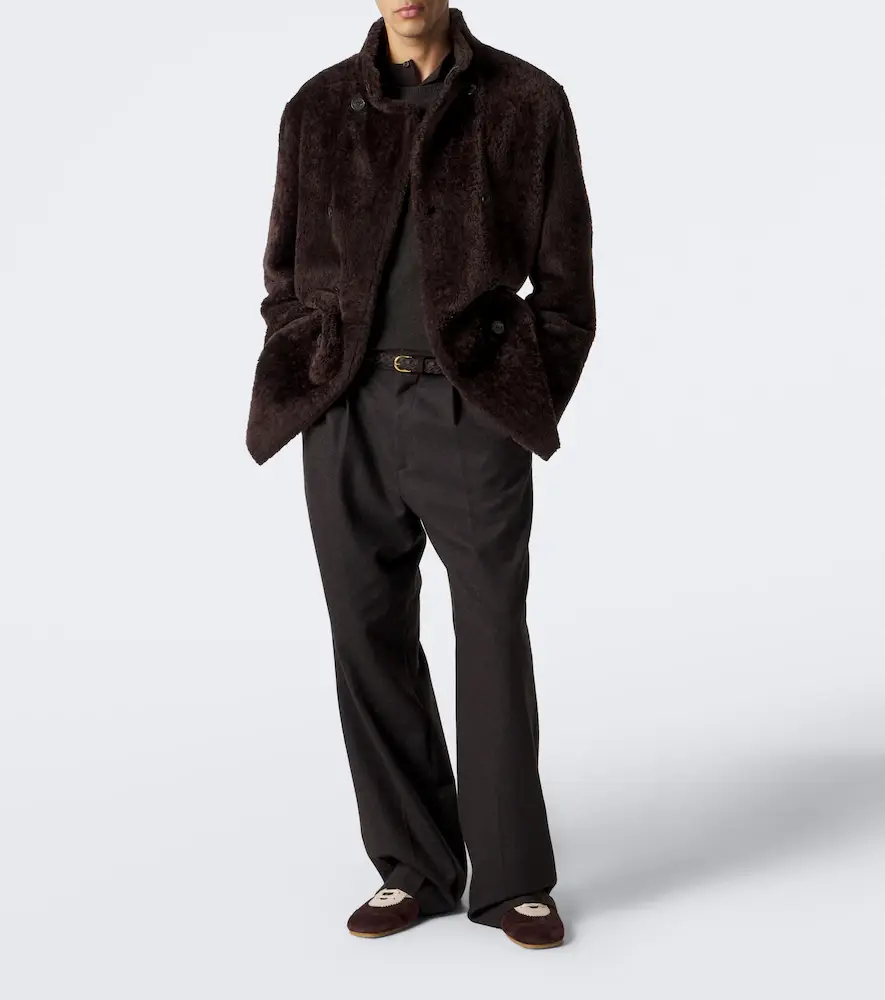 ARMA Caleb reversible shearling and leather coat | Thumbnail 7