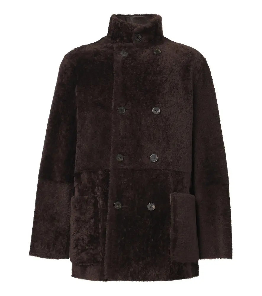 ARMA Caleb reversible shearling and leather coat