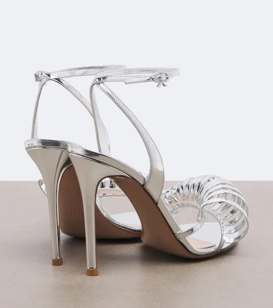 Gianvito Rossi Metallic leather sandals | Thumbnail 2 Gianvito Rossi Metallic leather sandals | Thumbnail 2