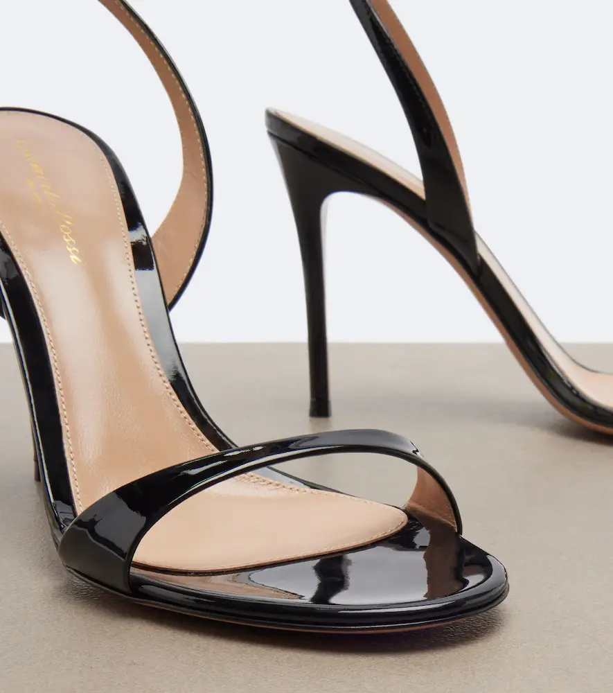 Gianvito Rossi Ribbon patent leather sandals | Thumbnail 2 Gianvito Rossi Ribbon patent leather sandals | Thumbnail 2