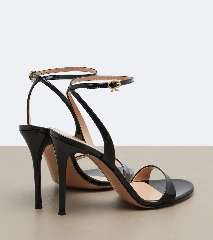 Gianvito Rossi Ribbon patent leather sandals | Thumbnail 4 Gianvito Rossi Ribbon patent leather sandals | Thumbnail 4