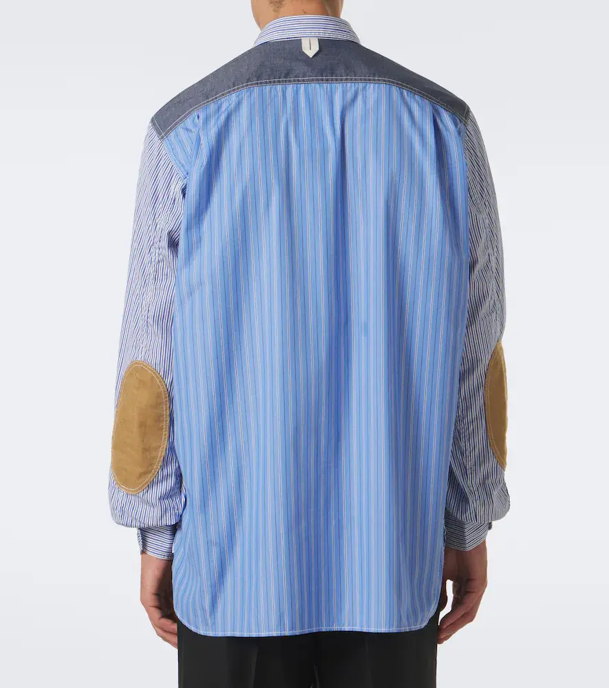 Junya Watanabe Paneled striped cotton shirt | Thumbnail 2