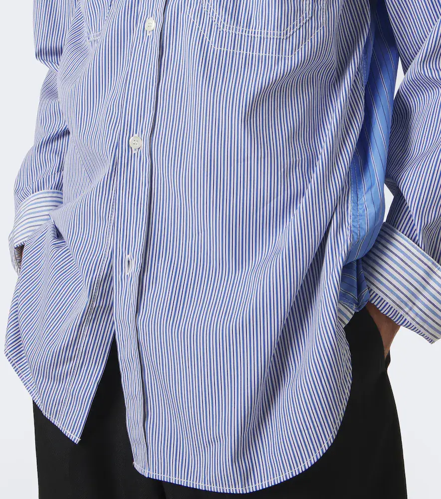 Junya Watanabe Paneled striped cotton shirt | Thumbnail 5