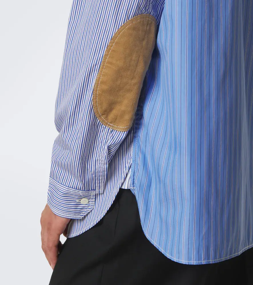 Junya Watanabe Paneled striped cotton shirt | Thumbnail 6
