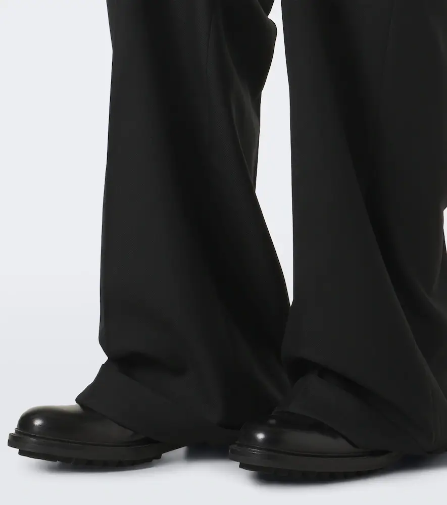 Junya Watanabe Pleated wool twill wide-leg pants | Thumbnail 3 Junya Watanabe Pleated wool twill wide-leg pants | Thumbnail 3