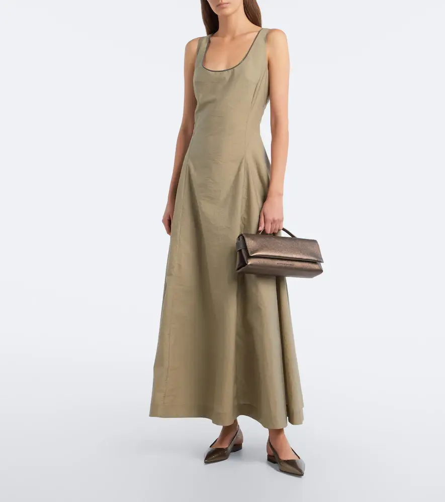 Brunello Cucinelli Essence metallic leather top-handle bag | Thumbnail 4 Brunello Cucinelli Essence metallic leather top-handle bag | Thumbnail 4