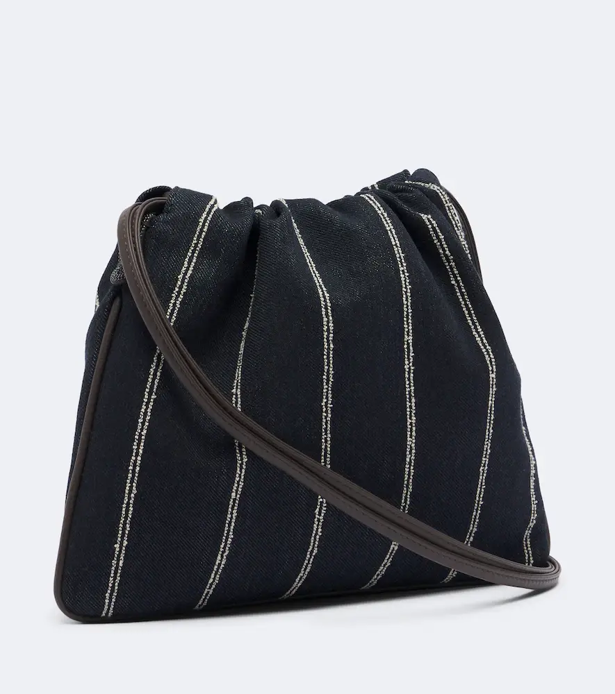 Brunello Cucinelli Monili striped canvas crossbody bag | Thumbnail 2 Brunello Cucinelli Monili striped canvas crossbody bag | Thumbnail 2