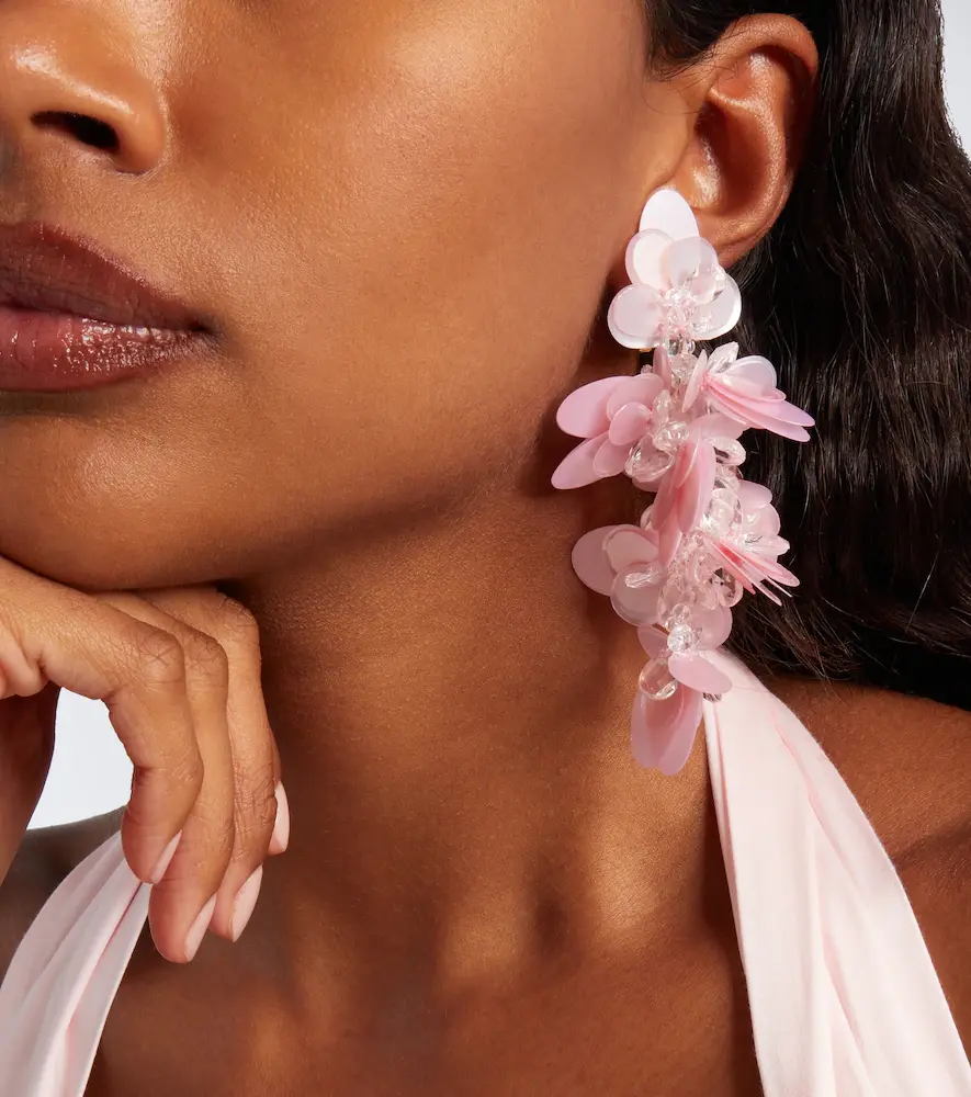Oscar de la Renta Embellished drop earrings | Thumbnail 6 Oscar de la Renta Embellished drop earrings | Thumbnail 6