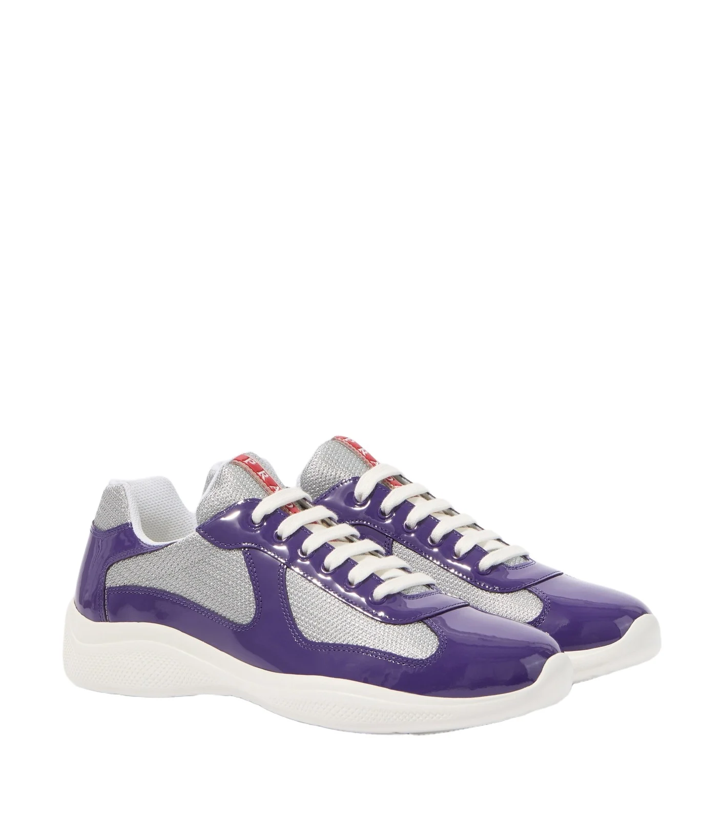 Prada America's Cup leather-trimmed sneakers