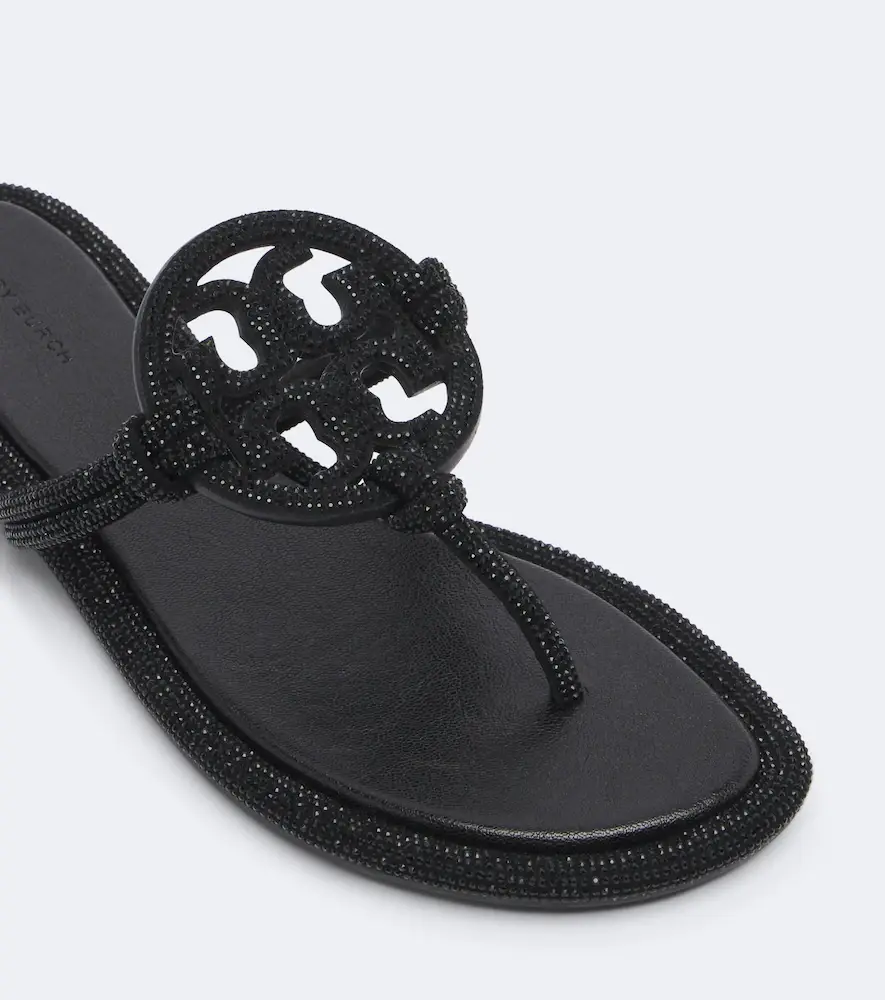 Tory Burch Miller embellished leather thong sandals | Thumbnail 3