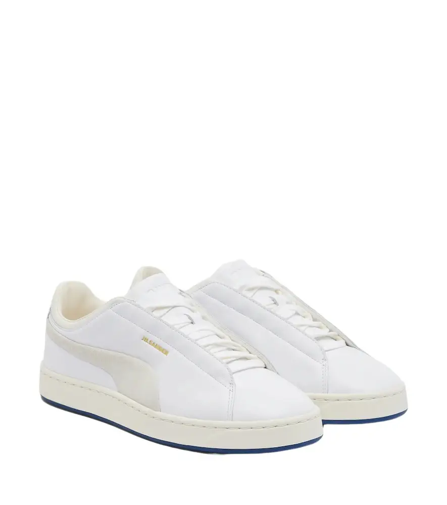 Jil Sander x Puma leather low-top sneakers