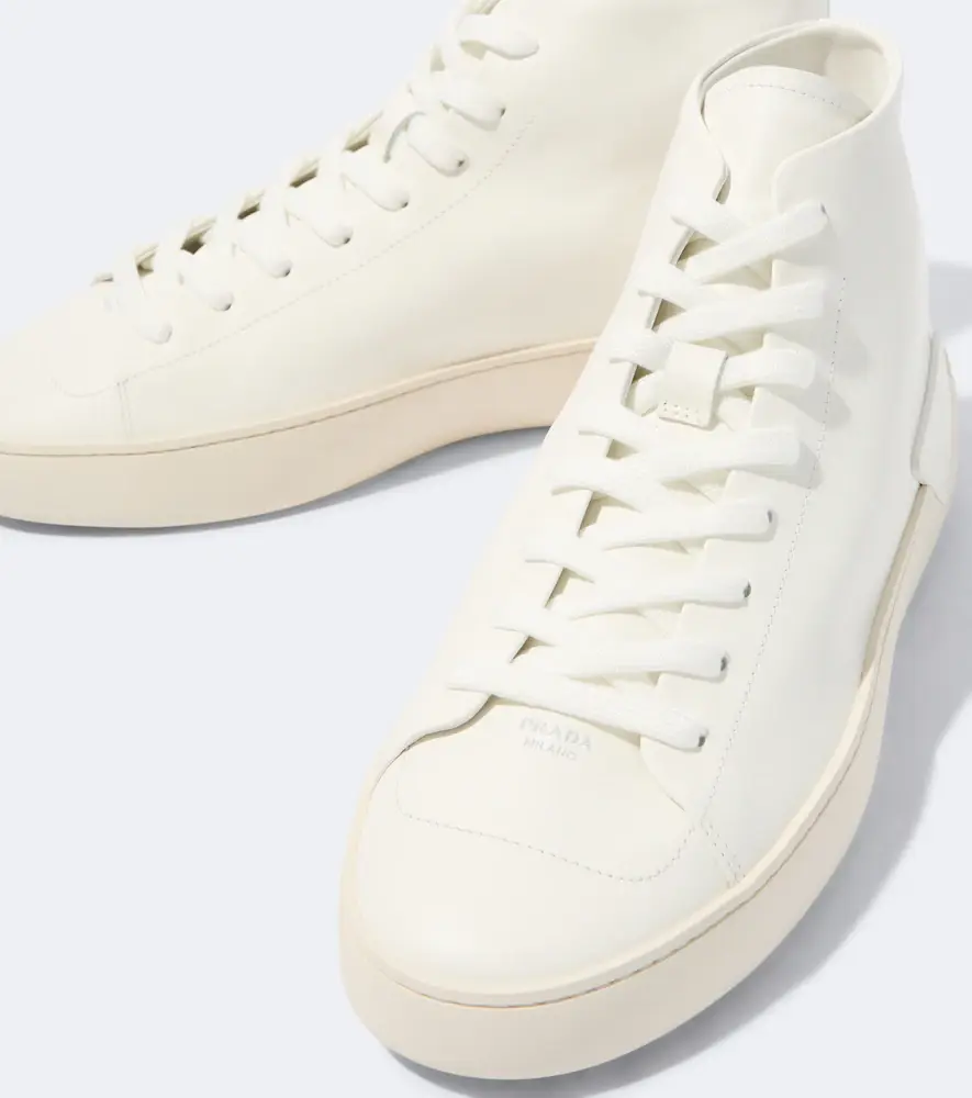 Prada High-top leather sneakers | Thumbnail 2