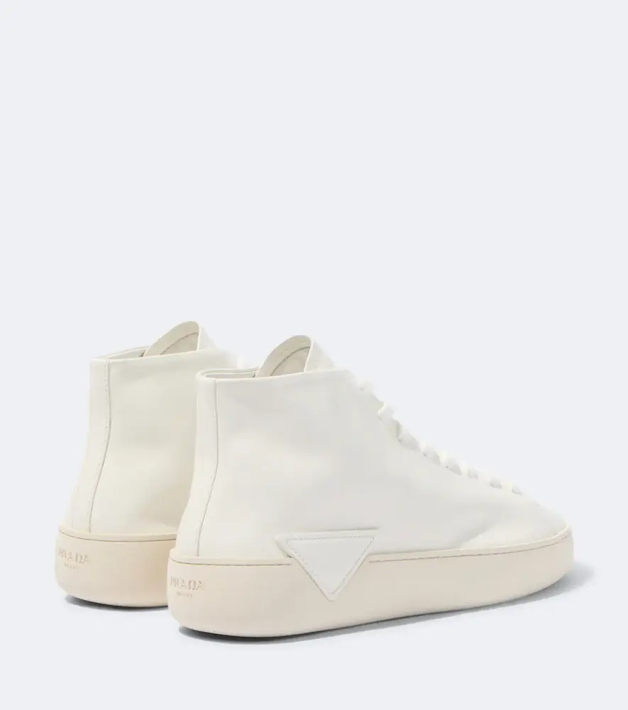 Prada High-top leather sneakers | Thumbnail 3