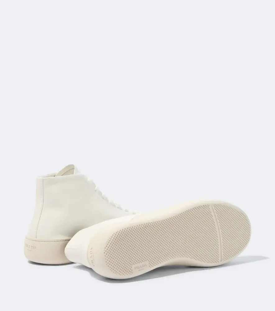 Prada High-top leather sneakers | Thumbnail 4