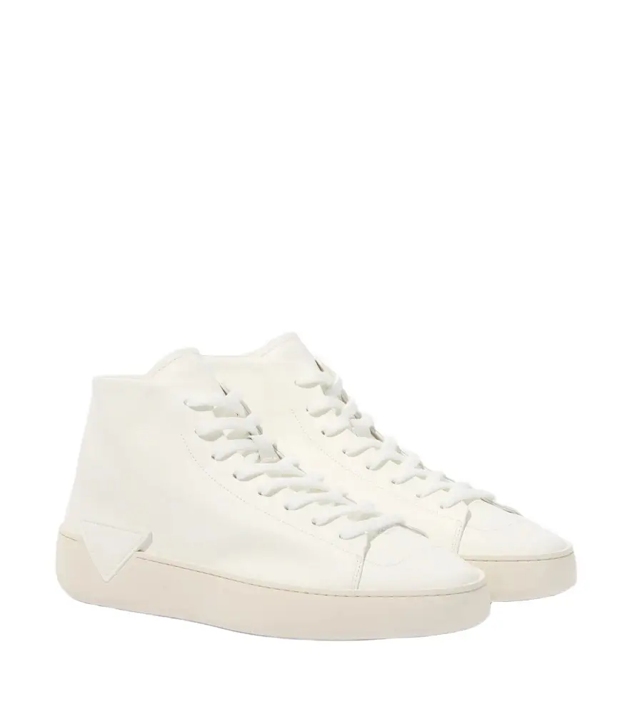 Prada High-top leather sneakers