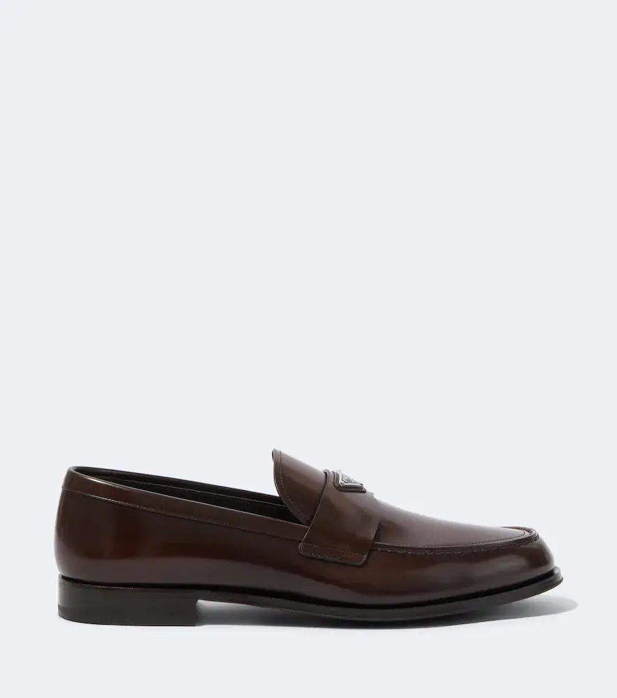 Prada Logo leather loafers | Thumbnail 2