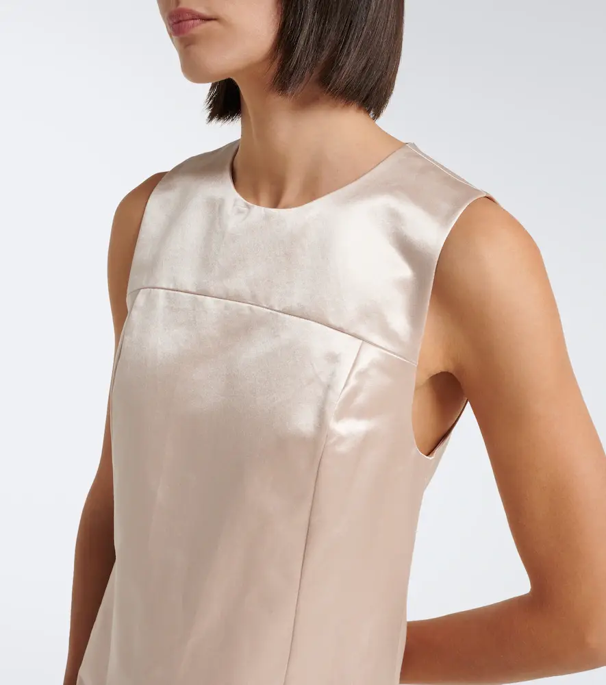 Posse Chester cotton and silk satin shift dress | Thumbnail 3 Posse Chester cotton and silk satin shift dress | Thumbnail 3