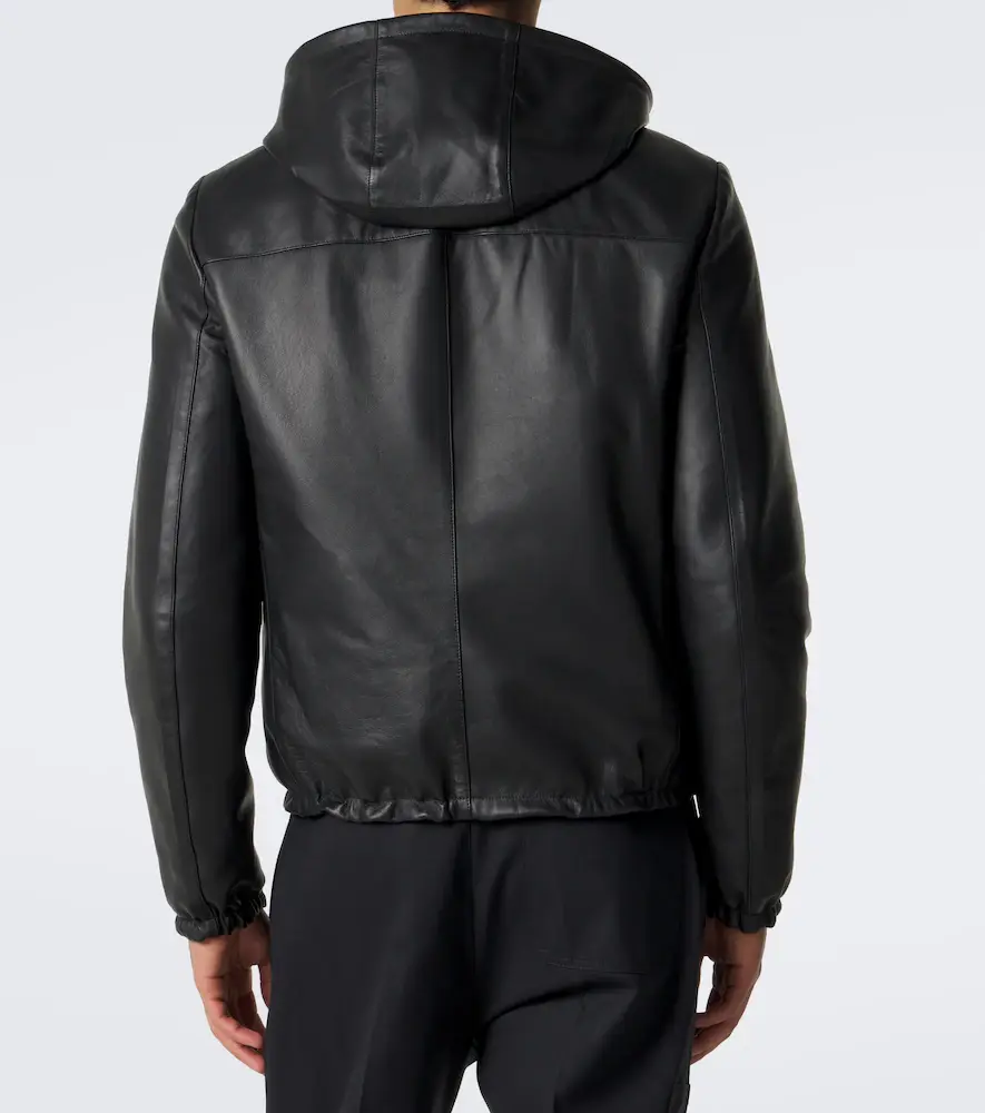 Prada Reversible Re-Nylon and leather jacket | Thumbnail 5