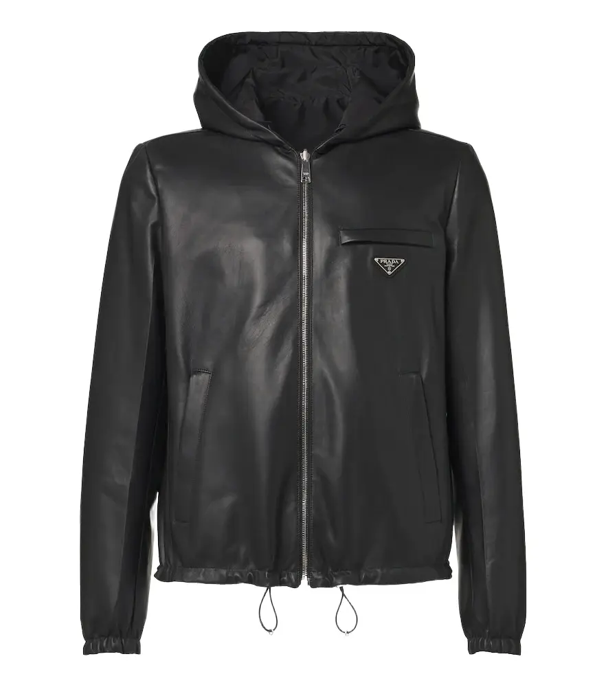 Prada Reversible Re-Nylon and leather jacket