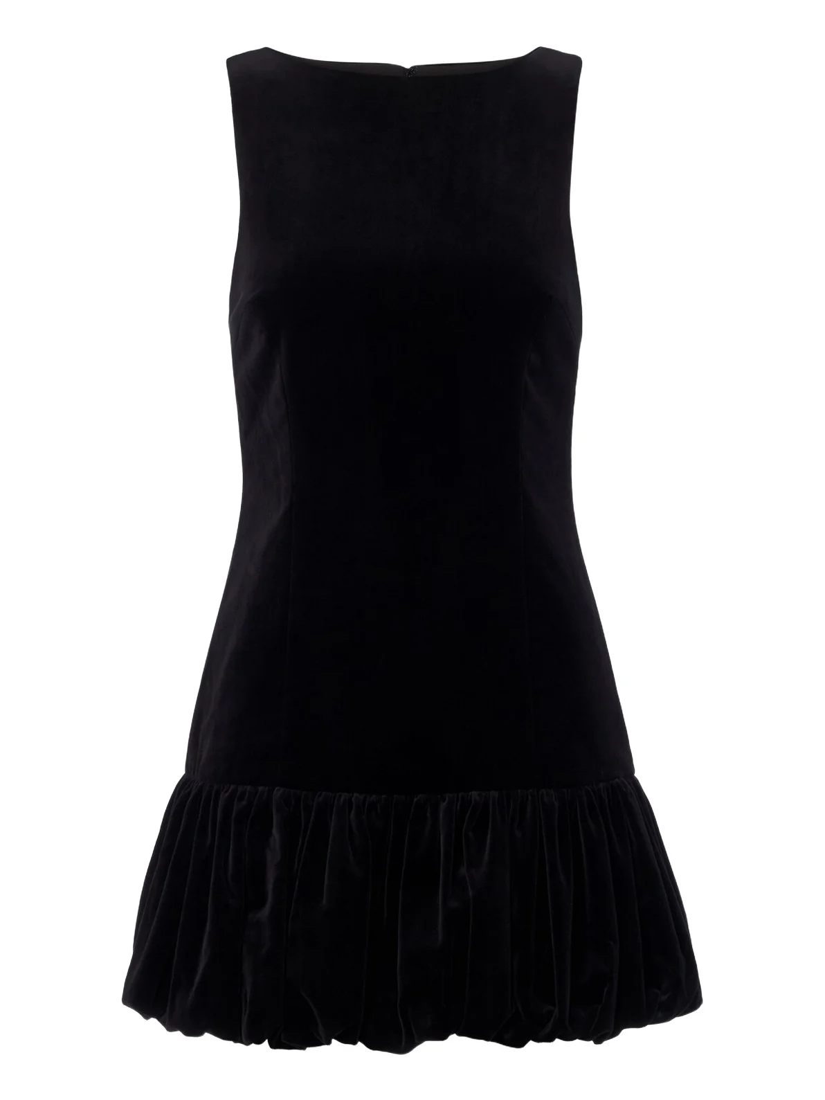 Dean pleated cotton velvet minidress Dean pleated cotton velvet minidress