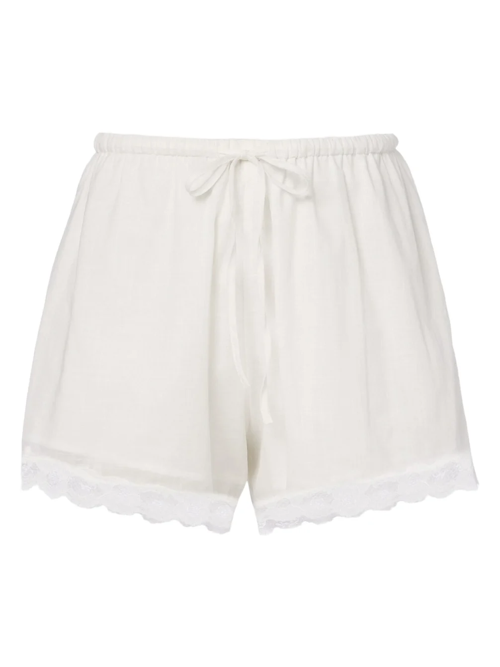 Marilyn lace-trimmed cotton shorts Marilyn lace-trimmed cotton shorts