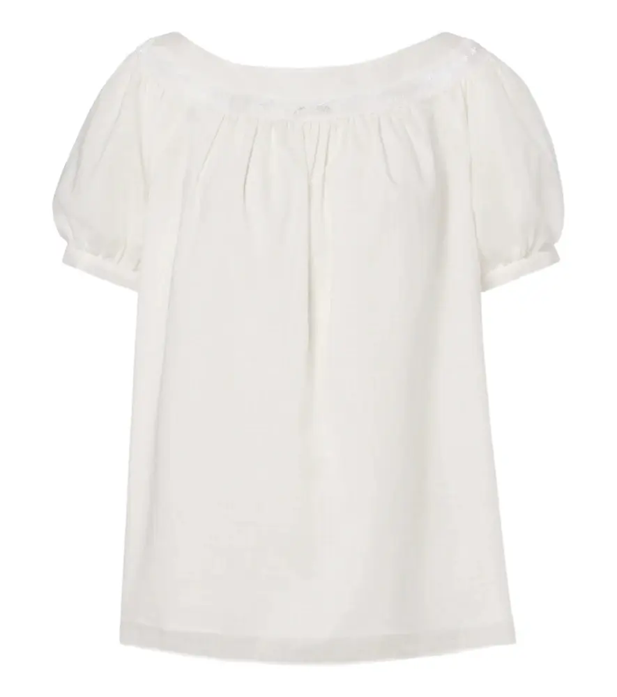 Marilyn lace-trimmed cotton top Marilyn lace-trimmed cotton top