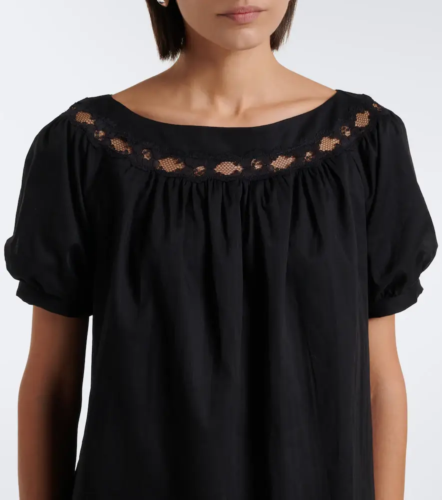 Posse Marilyn lace-trimmed cotton top | Thumbnail 5 Posse Marilyn lace-trimmed cotton top | Thumbnail 5