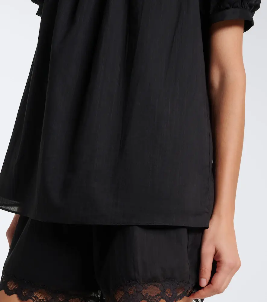 Posse Marilyn lace-trimmed cotton top | Thumbnail 6 Posse Marilyn lace-trimmed cotton top | Thumbnail 6