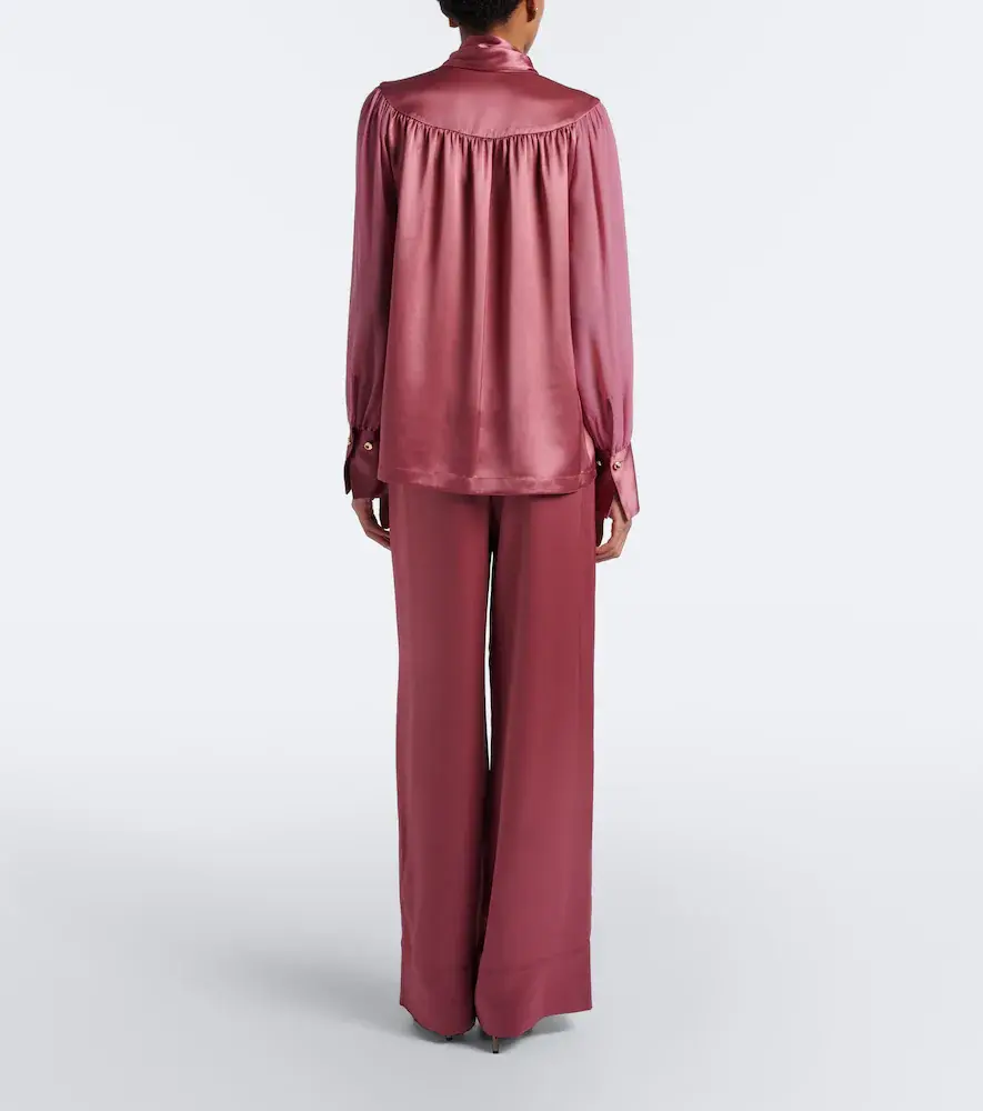 Joseph Dijon satin wide-leg pants | Thumbnail 2