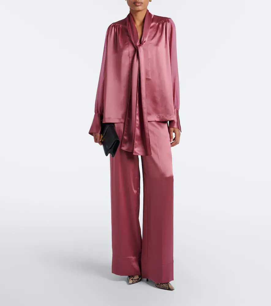 Joseph Paula satin and chiffon blouse | Thumbnail 2