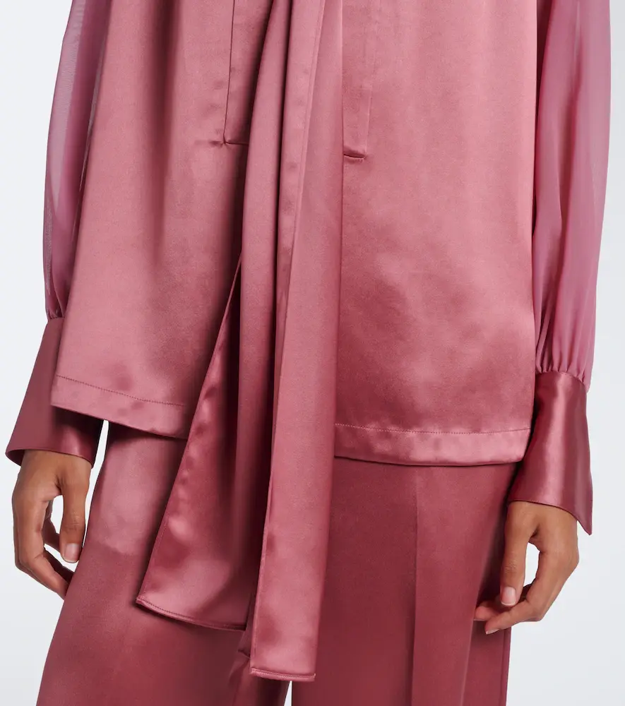 Joseph Paula satin and chiffon blouse | Thumbnail 7