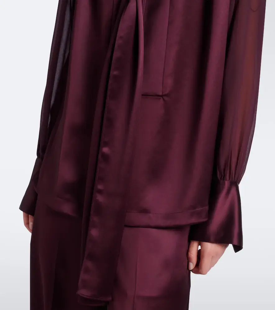 Joseph Paula satin and chiffon blouse | Thumbnail 5