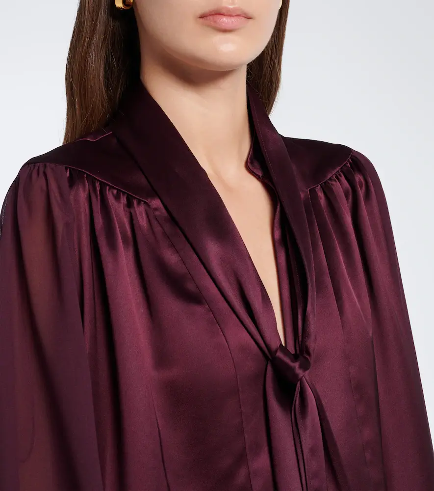 Joseph Paula satin and chiffon blouse | Thumbnail 6