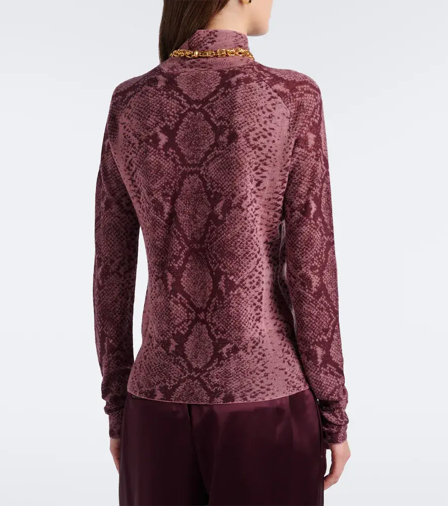 Joseph Yasmin snake-print cashmere sweater | Thumbnail 2