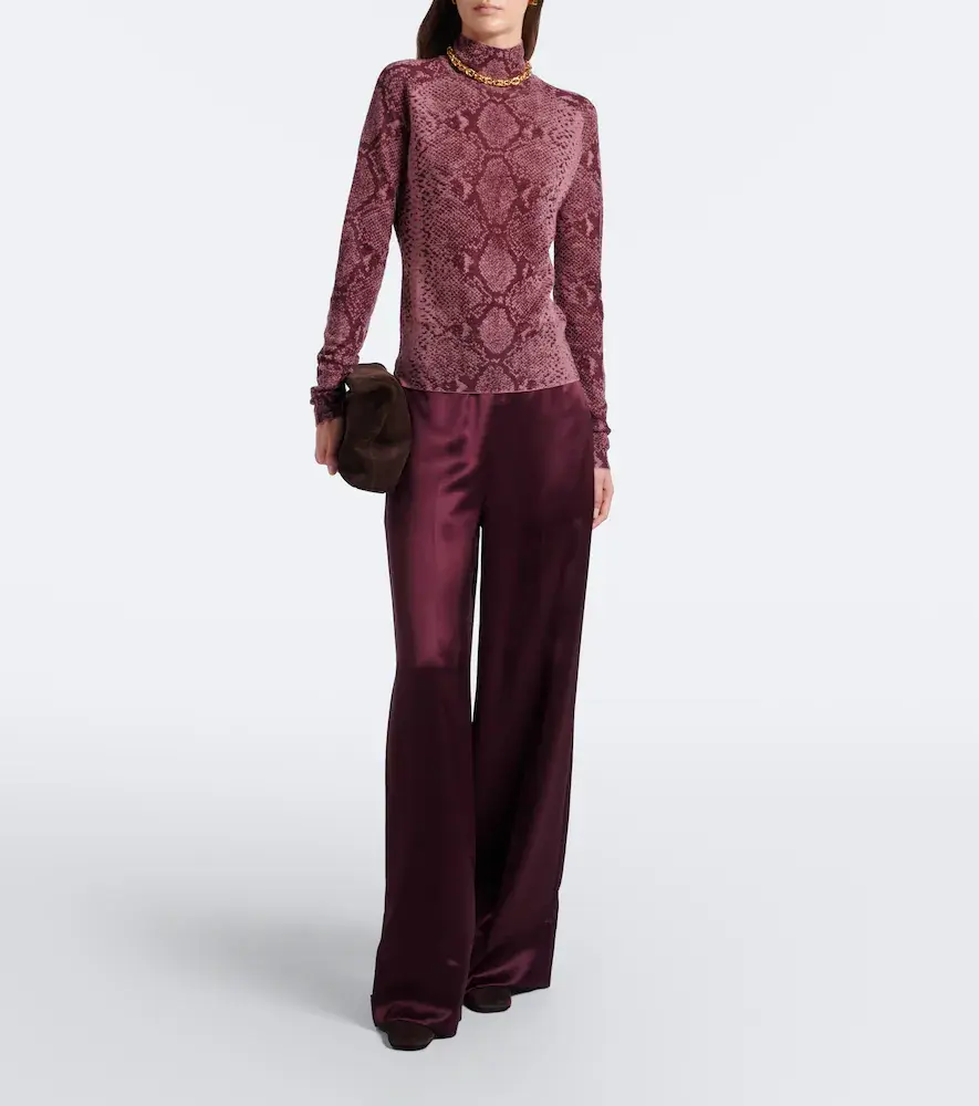 Joseph Yasmin snake-print cashmere sweater | Thumbnail 5