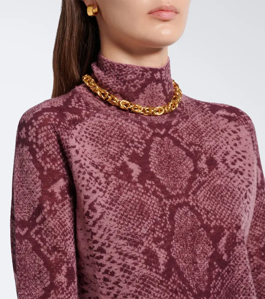 Joseph Yasmin snake-print cashmere sweater | Thumbnail 6