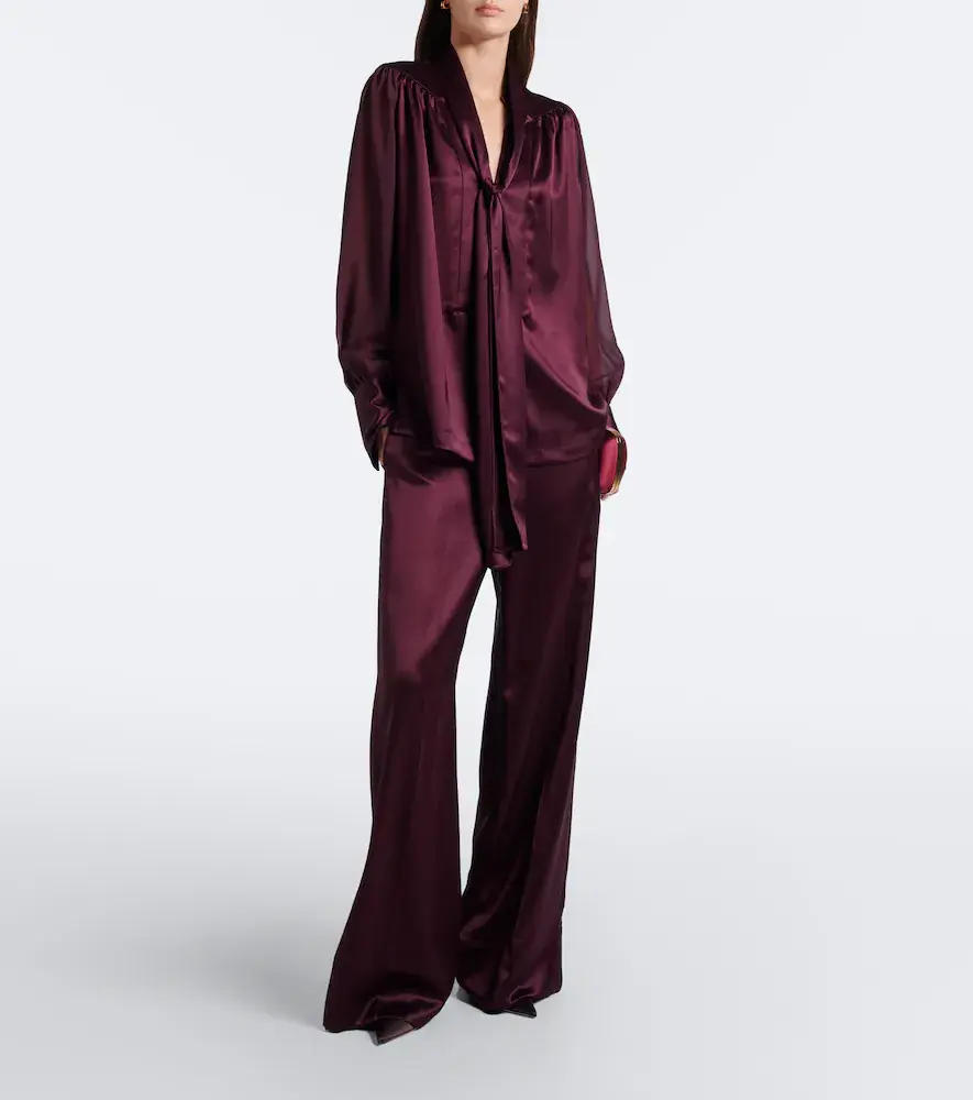 Joseph Dijon satin wide-leg pants | Thumbnail 5 Joseph Dijon satin wide-leg pants | Thumbnail 5
