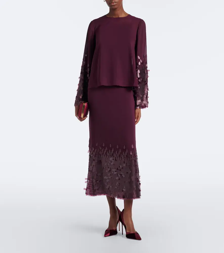 Joseph Ariane sequined chiffon top | Thumbnail 3 Joseph Ariane sequined chiffon top | Thumbnail 3