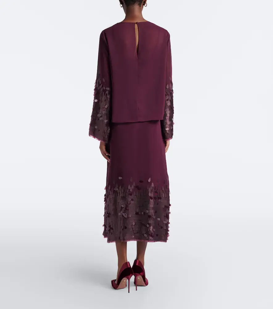 Joseph Connie sequined chiffon midi skirt | Thumbnail 5 Joseph Connie sequined chiffon midi skirt | Thumbnail 5