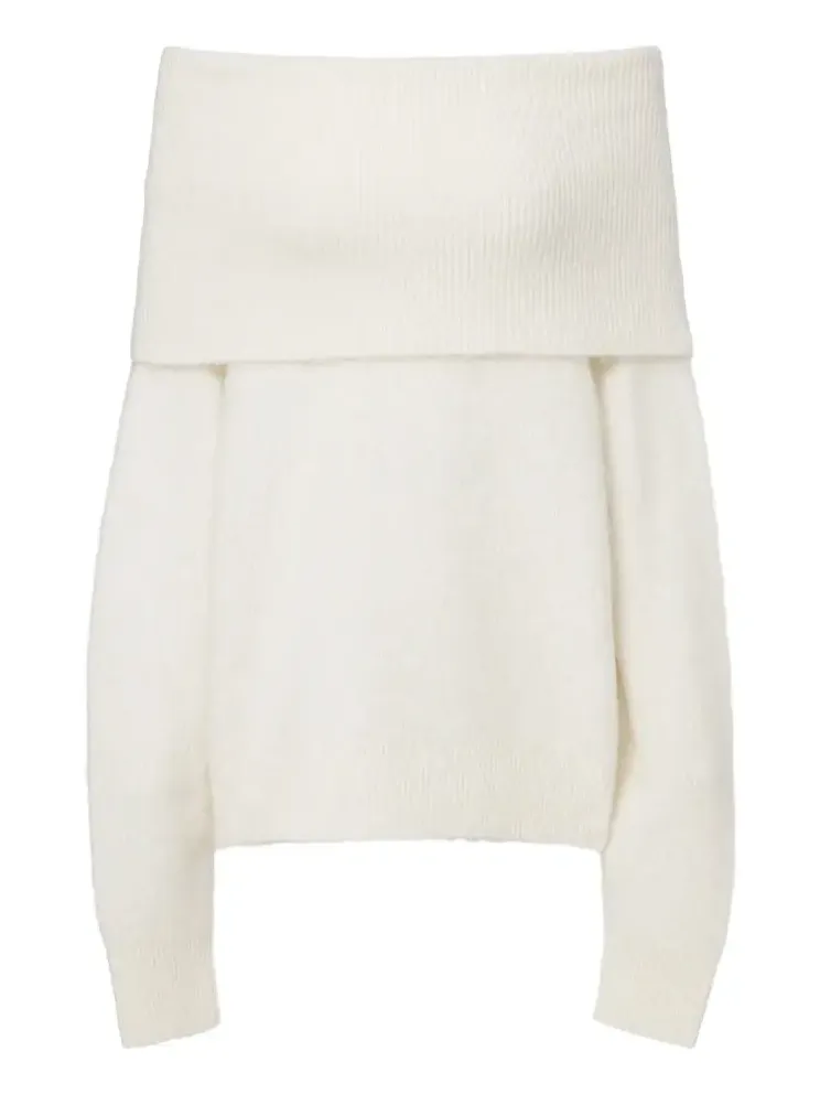 Bee alpaca and wool-blend sweater