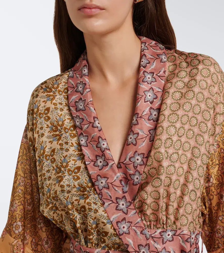 Zimmermann Fairlight printed silk habotai wrap top | Thumbnail 2 Zimmermann Fairlight printed silk habotai wrap top | Thumbnail 2