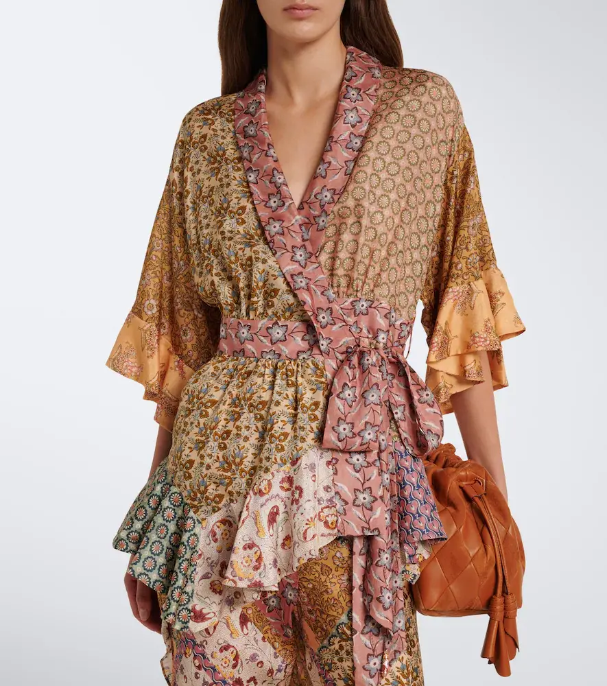 Zimmermann Fairlight printed silk habotai wrap top | Thumbnail 5 Zimmermann Fairlight printed silk habotai wrap top | Thumbnail 5
