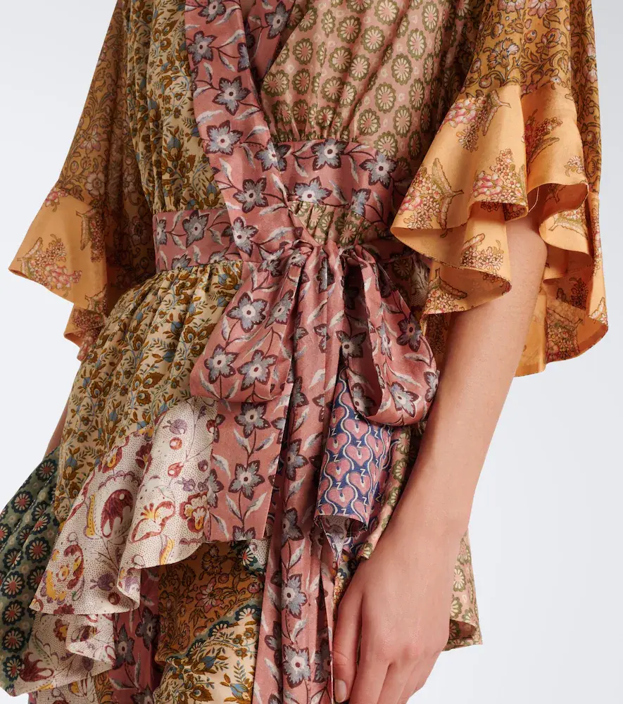 Zimmermann Fairlight printed silk habotai wrap top | Thumbnail 6 Zimmermann Fairlight printed silk habotai wrap top | Thumbnail 6